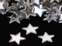 Star Confetti, Silver 1/8" by the packet or pound